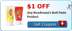 $1.00 off Any Boudreaux's Butt Paste Product