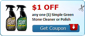 $1.00 off any one (1) Simple Green Stone Cleaner or Polish